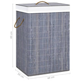 NNEVL Bamboo Laundry Basket Grey