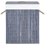 NNEVL Bamboo Laundry Basket Grey 83 L