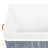 NNEVL Bamboo Laundry Basket Grey 83 L