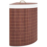 NNEVL Bamboo Corner Laundry Basket Brown 60 L