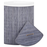 NNEVL Bamboo Corner Laundry Basket Grey 60 L