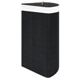 NNEVL Bamboo Corner Laundry Basket Black 60 L