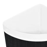 NNEVL Bamboo Corner Laundry Basket Black 60 L