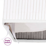 NNEVL Bamboo Storage Boxes 4 pcs White