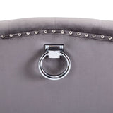 NNEVL Dining Chair Grey Velvet