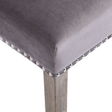 NNEVL Dining Chair Grey Velvet