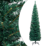 NNEVL Slim Artificial Christmas Tree with Stand Green 210 cm PVC