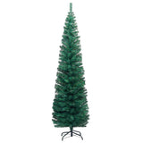 NNEVL Slim Artificial Christmas Tree with Stand Green 210 cm PVC