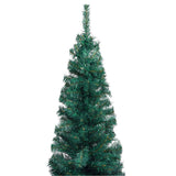 NNEVL Slim Artificial Christmas Tree with Stand Green 210 cm PVC