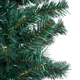 NNEVL Slim Artificial Christmas Tree with Stand Green 210 cm PVC