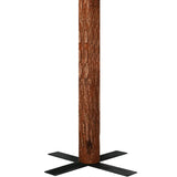 NNEVL Slim Christmas Tree with Real Wood and White Snow Green 180 cm