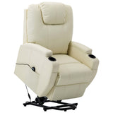 NNEVL Stand-up Recliner Cream White Faux Leather (AU only)