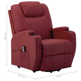 NNEVL Stand-up Recliner Wine Red  Faux Leather (AU only)