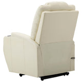 NNEVL Stand-up Massage Recliner Cream White Faux Leather (AU only)