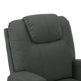 NNEVL Stand-up Massage Recliner Anthracite Faux Leather (AU only)