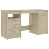 NNEVL Desk Sonoma Oak 140x50x76 cm Chipboard