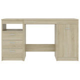 NNEVL Desk Sonoma Oak 140x50x76 cm Chipboard
