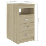 NNEVL Desk Sonoma Oak 140x50x76 cm Chipboard