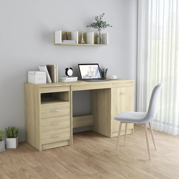 NNEVL Desk Sonoma Oak 140x50x76 cm Chipboard
