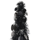 NNEVL Pop-up Artificial Christmas Tree Black 120 cm PET