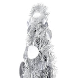 NNEVL Pop-up Artificial Christmas Tree Silver 180 cm PET