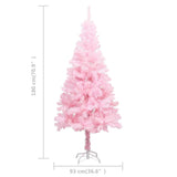 NNEVL Artificial Christmas Tree with Stand Pink 180 cm PVC