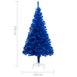 NNEVL Artificial Christmas Tree with Stand Blue 210 cm PVC