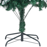 NNEVL Artificial Christmas Tree with Pine Cones and White Snow 240 cm