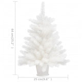 NNEVL Artificial Christmas Tree Lifelike Needles White 65 cm