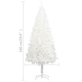NNEVL Artificial Christmas Tree Lifelike Needles White 180 cm