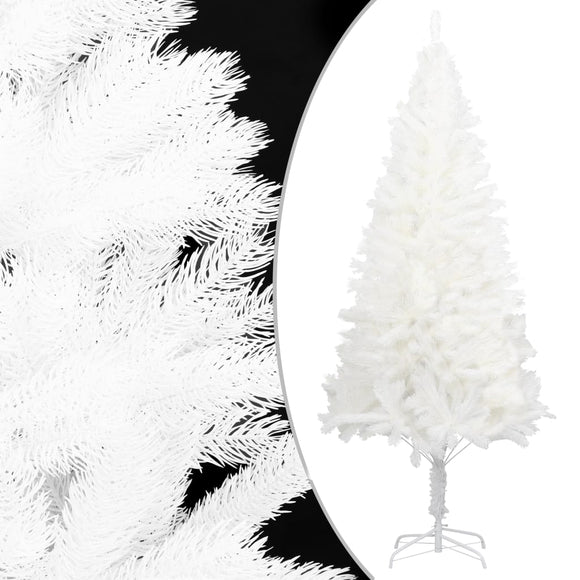 NNEVL Artificial Christmas Tree Lifelike Needles White 180 cm
