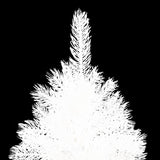 NNEVL Artificial Christmas Tree Lifelike Needles White 210 cm