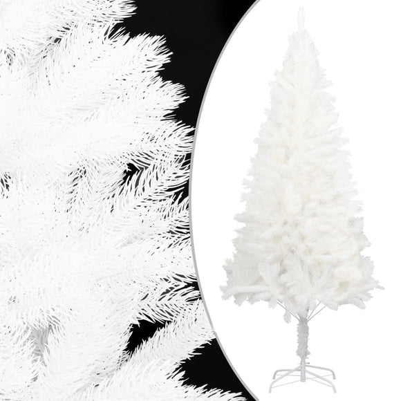 NNEVL Artificial Christmas Tree Lifelike Needles White 240 cm
