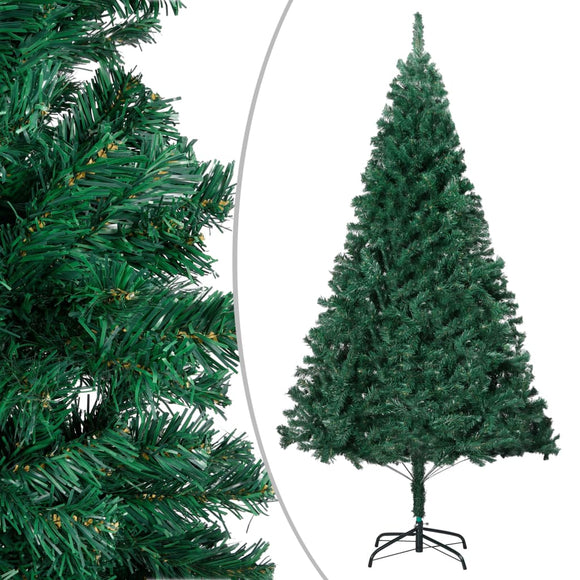 NNEVL Artificial Christmas Tree with Thick Branches Green 150 cm PVC