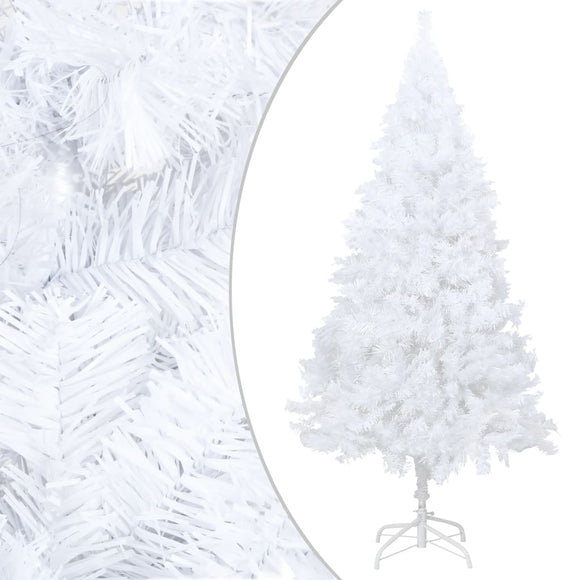 NNEVL Artificial Christmas Tree with Thick Branches White 150 cm PVC