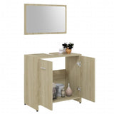 NNEVL Bathroom Furniture Set Sonoma Oak Chipboard