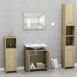 NNEVL Bathroom Furniture Set Sonoma Oak Chipboard