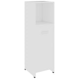 NNEVL Bathroom Cabinet White 30x30x95 cm Chipboard