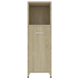 NNEVL Bathroom Cabinet Sonoma Oak 30x30x95 cm Engineered Wood