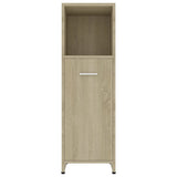 NNEVL Bathroom Cabinet Sonoma Oak 30x30x95 cm Engineered Wood