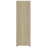 NNEVL Bathroom Cabinet Sonoma Oak 30x30x95 cm Engineered Wood