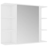 NNEVL Bathroom Mirror Cabinet White 80x20.5x64 cm Chipboard