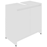 NNEVL Bathroom Cabinet White 60x33x61 cm Chipboard