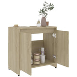 NNEVL Bathroom Cabinet Sonoma Oak 60x33x58 cm Chipboard