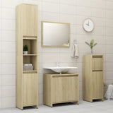 NNEVL Bathroom Cabinet Sonoma Oak 60x33x58 cm Chipboard