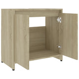 NNEVL Bathroom Cabinet Sonoma Oak 60x33x58 cm Chipboard
