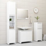 NNEVL Bathroom Furniture Set White Chipboard