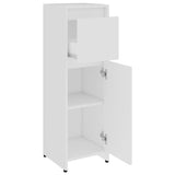 NNEVL Bathroom Cabinet White 30x30x95 cm Chipboard