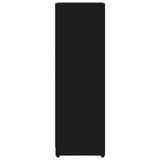 NNEVL Bathroom Cabinet Black 30x30x95 cm Chipboard