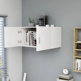 NNEVL Wall Mounted Cabinet White 80x39x40 cm Chipboard
